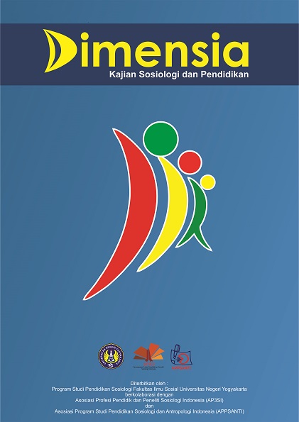					View Vol. 15 No. 1 (2026): Vol. 15 No. 1, 1 Maret 2026 : Dimensia: Jurnal Kajian Sosiologi
				