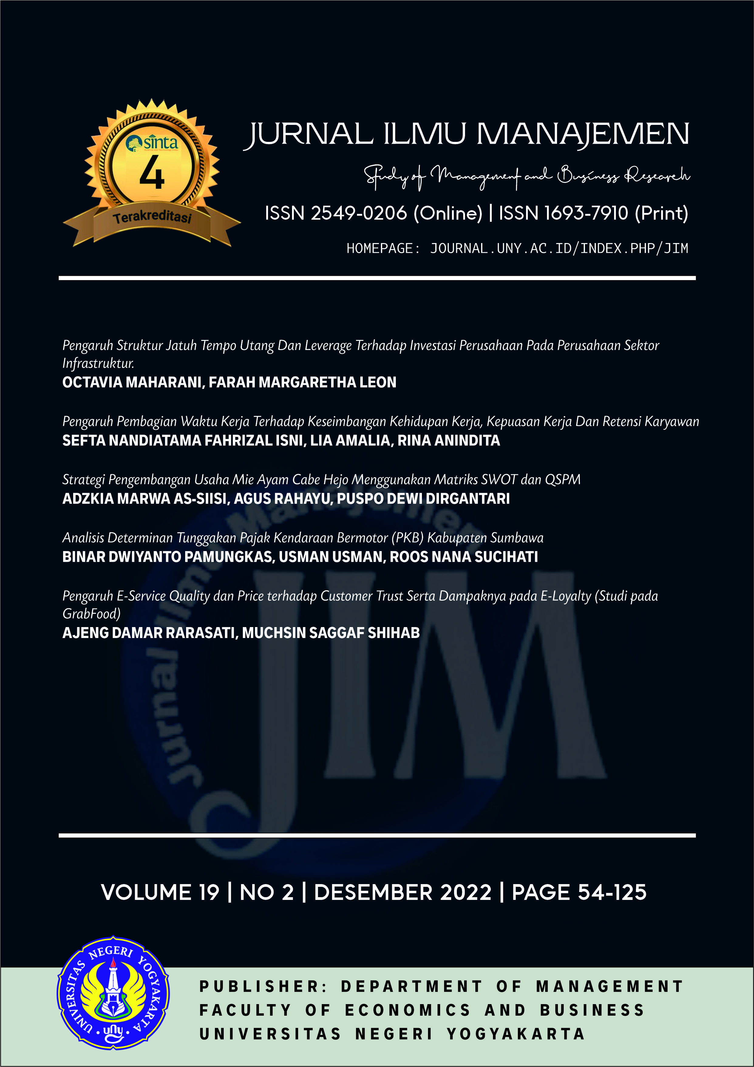 Cover JIM Vol 19 No 2 Desember 2022