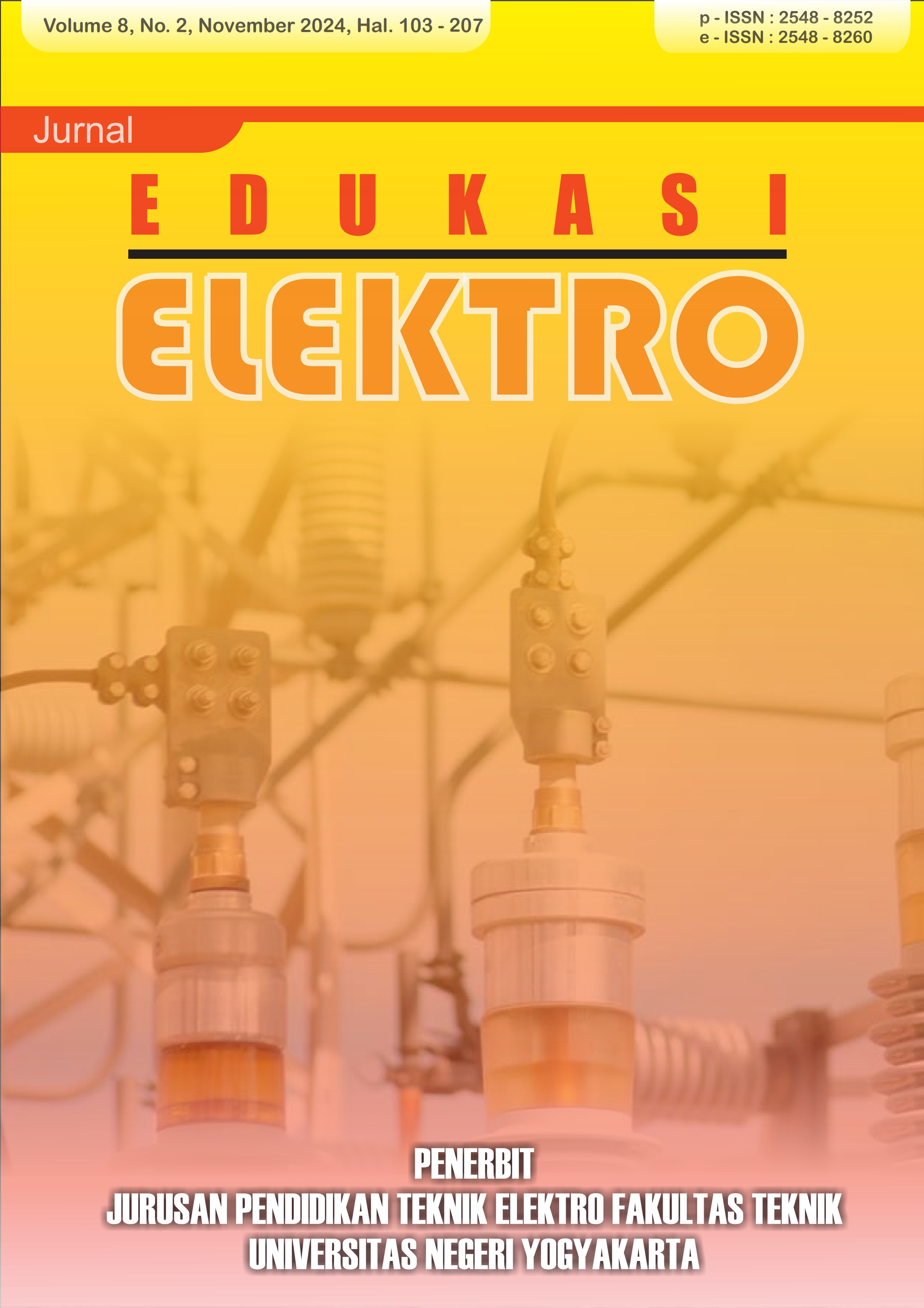 						View Vol. 8 No. 2 (2024): Jurnal Edukasi Elektro Volume 8, No. 2, November 2024
					